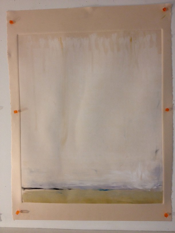 Winter Horizon, Monoprint, 2013