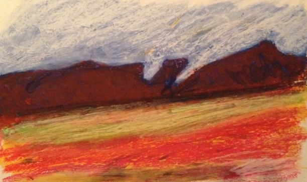 utah no. 3, oil pastel